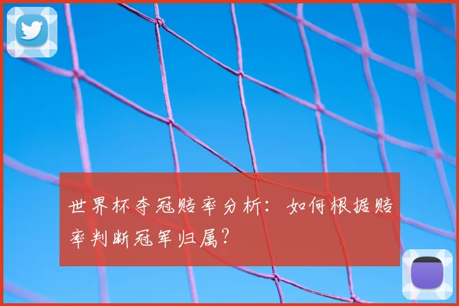 世界杯夺冠赔率分析：如何根据赔率判断冠军归属？